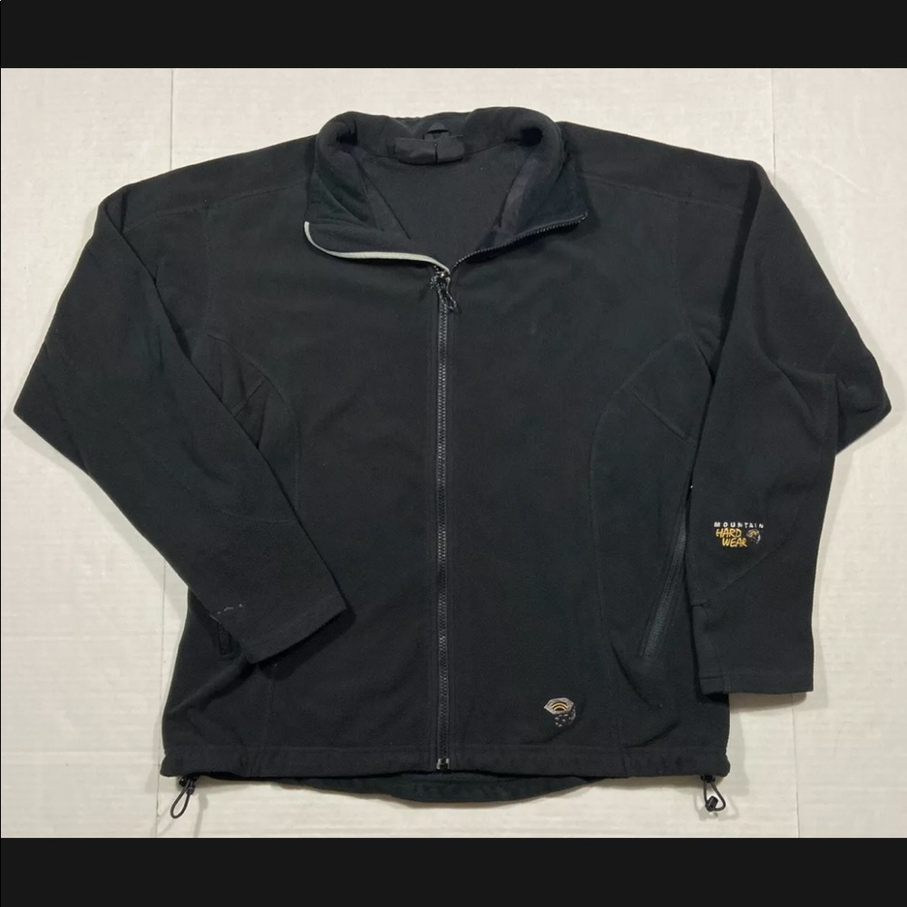 Mountain Hardwear Black Full Zip Polartec Fleece Jacket Women's Size 12 Large